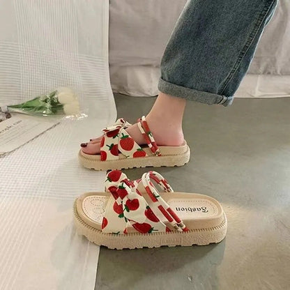 Ergonomic Women's Slippers with Thick Sole