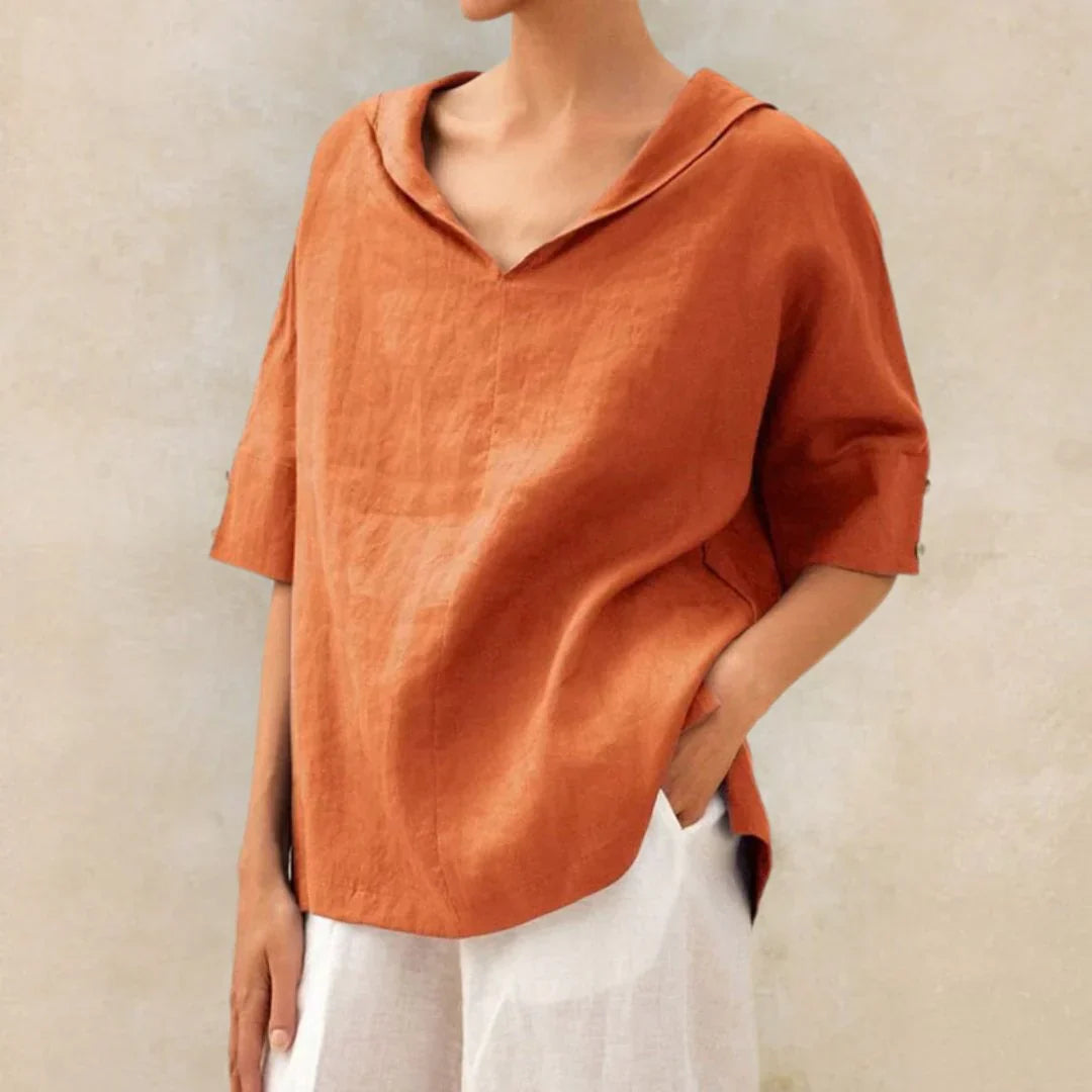 Essential linen shirt for women in summer