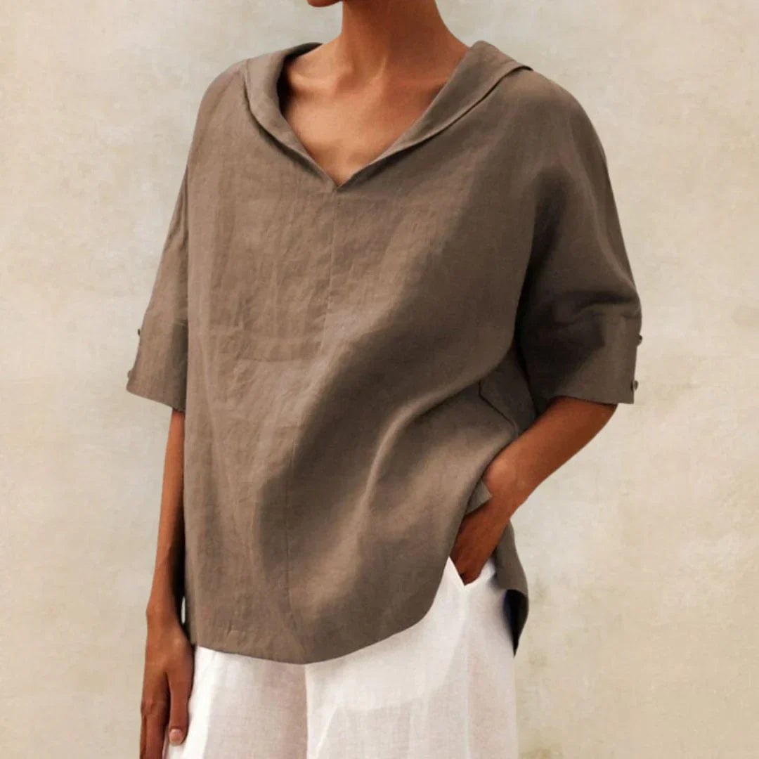 Essential linen shirt for women in summer