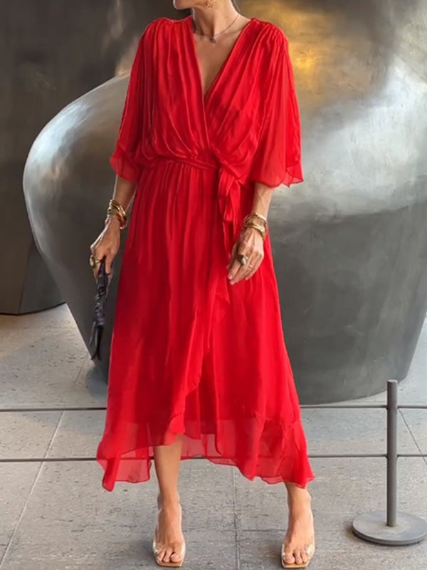 Eva | Elegant chiffon evening dress
