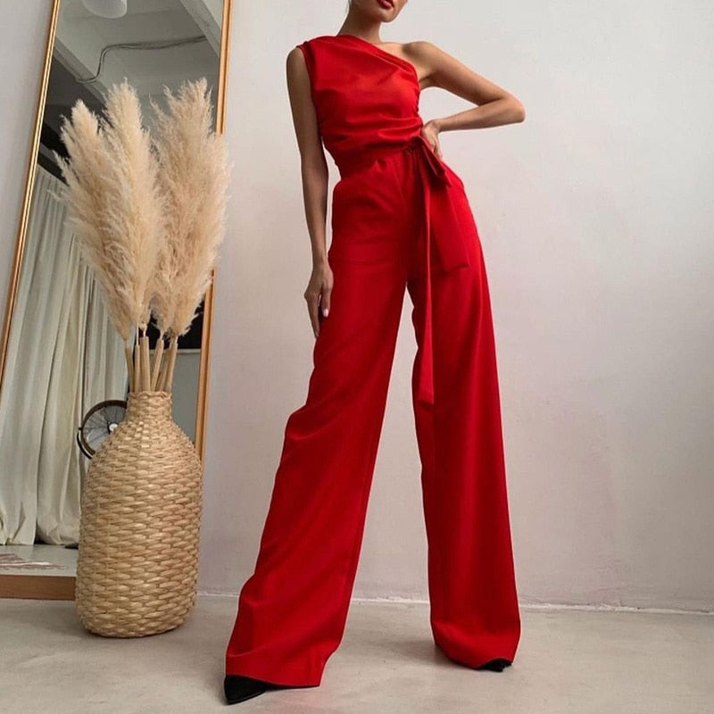 Eva | Elegant jumpsuit with one shoulder