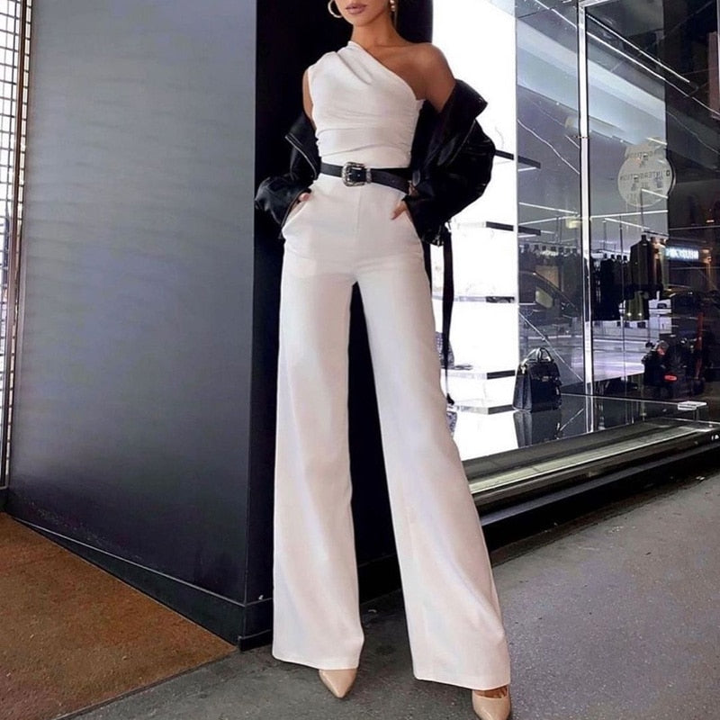 Eva | Elegant jumpsuit with one shoulder