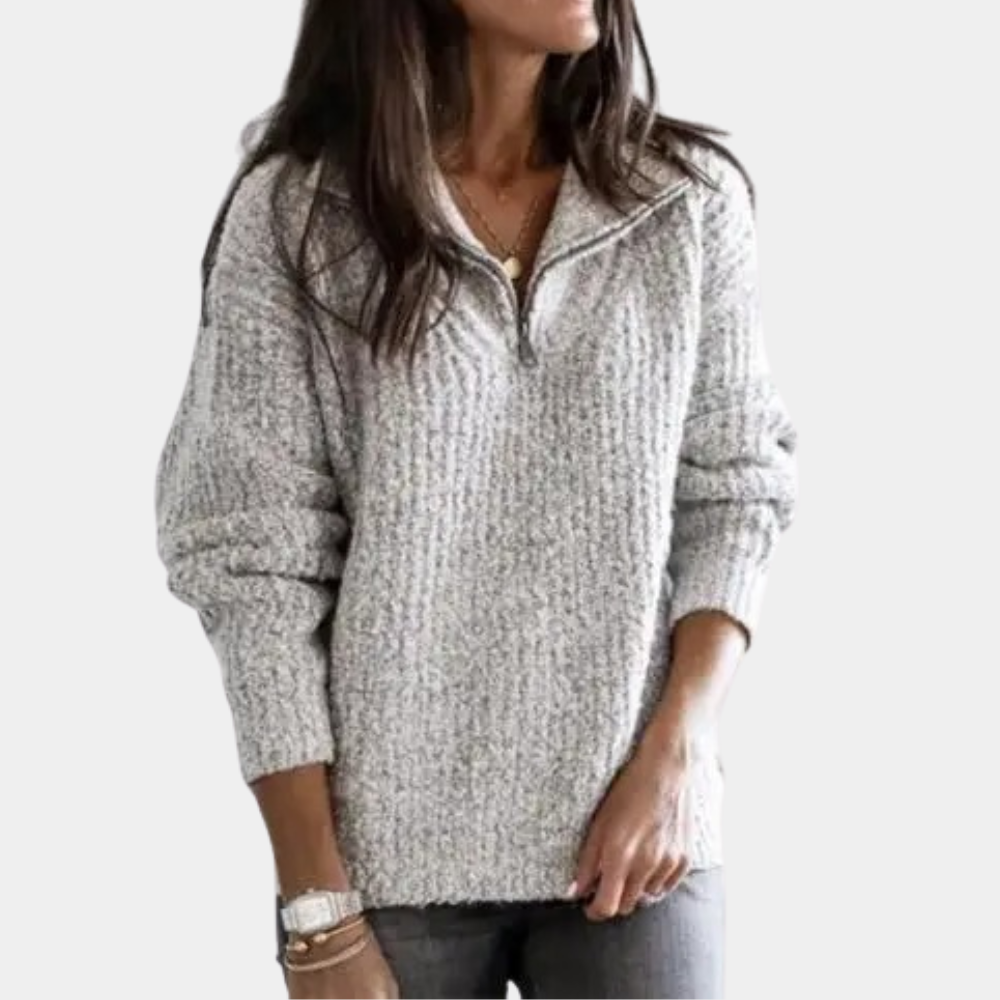 Evelien | Women's Jumper with Half Zip