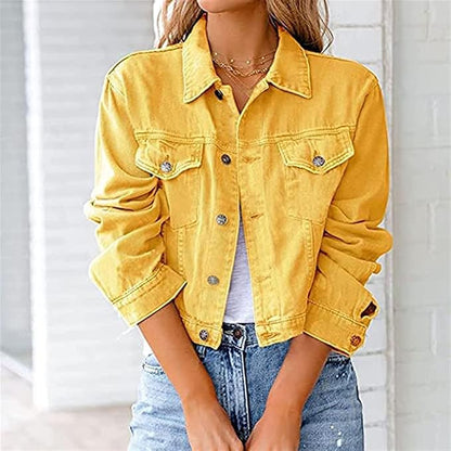 Evi | Yellow Denim Jacket
