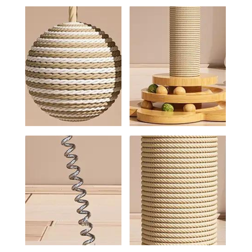 Exclusive Wooden Cat Scratching Post