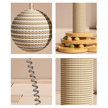 Exclusive Wooden Cat Scratching Post