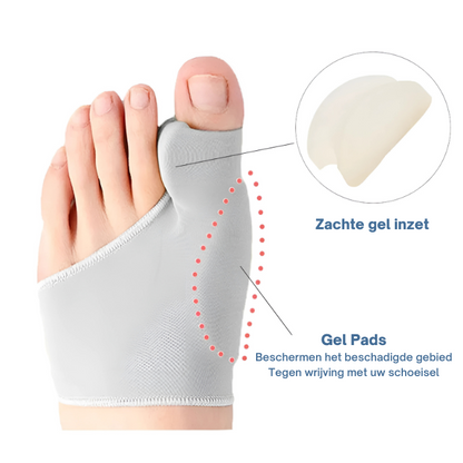 Separador de dedos del pie: corrector del dolor con almohadilla de gel