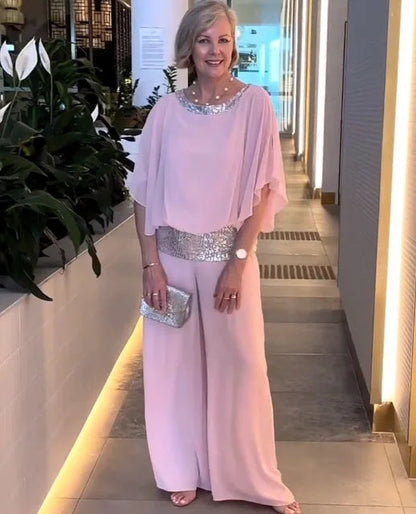 Elegant Two-Piece Set with Wide Trousers