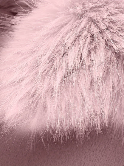 Faux Fur Coat with Hood for Little Girls - Princess