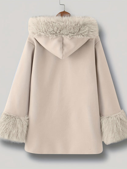 Faux Fur Coat with Hood for Little Girls - Princess