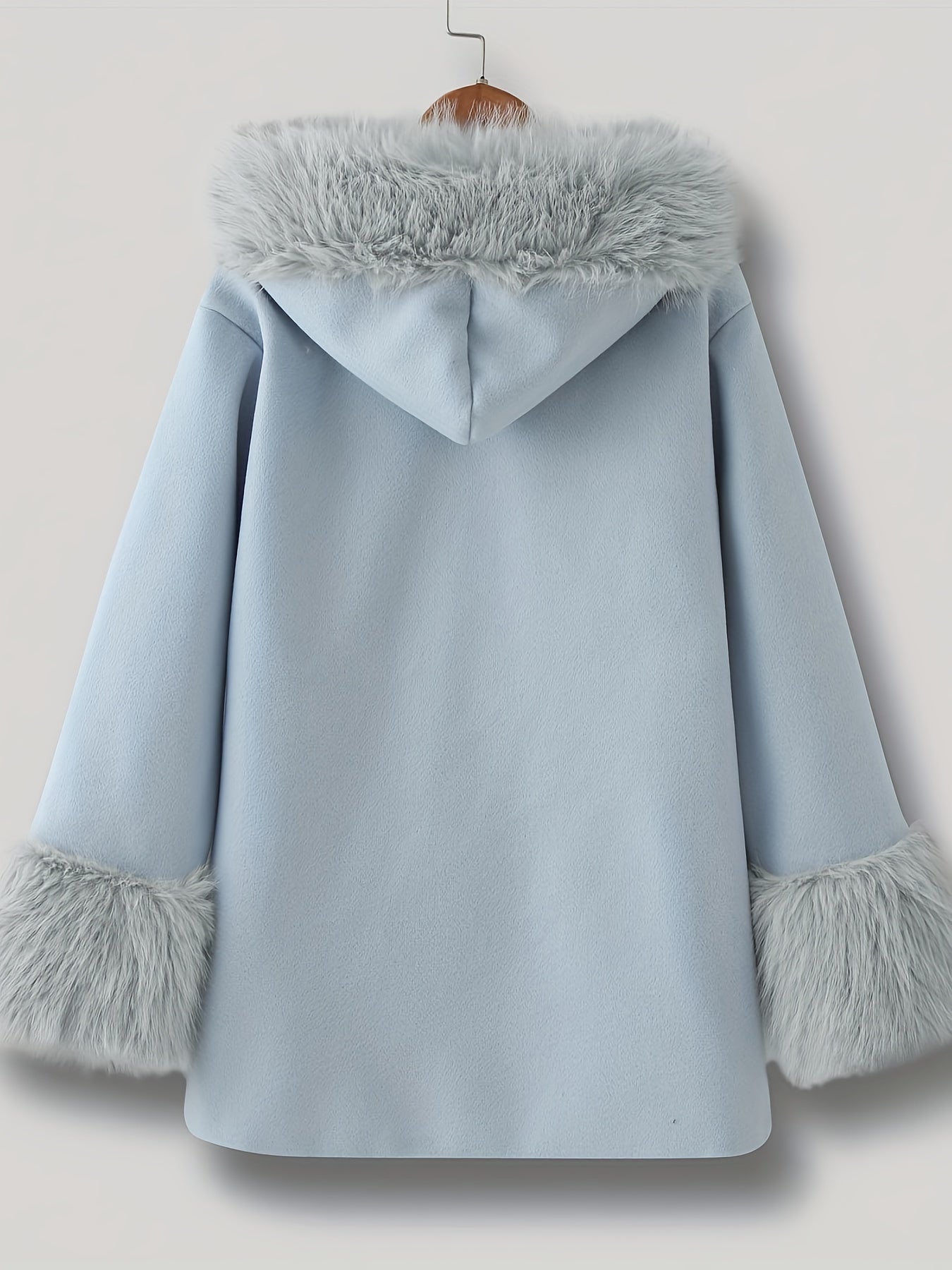 Faux Fur Coat with Hood for Little Girls - Princess
