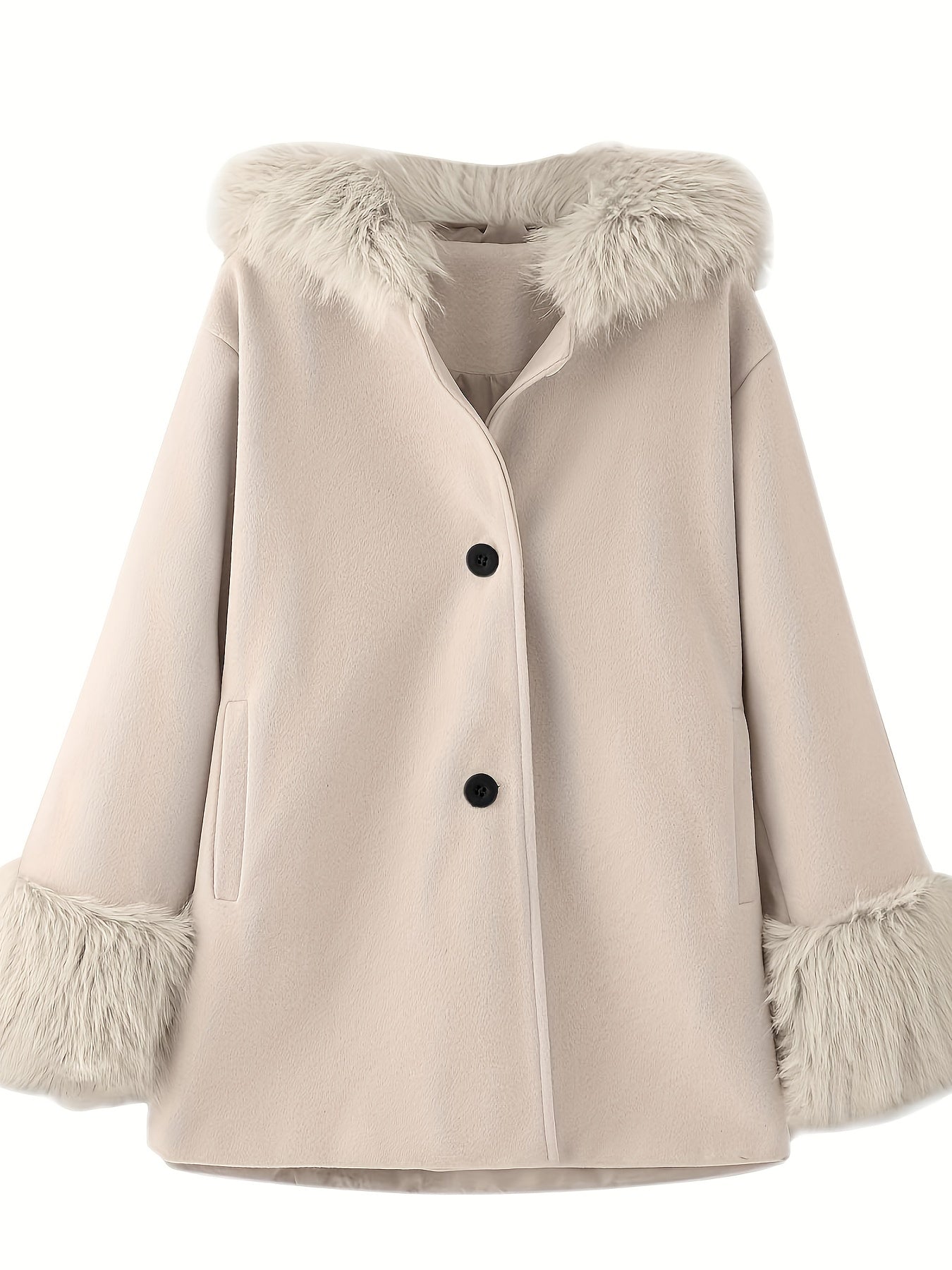 Faux Fur Coat with Hood for Little Girls - Princess