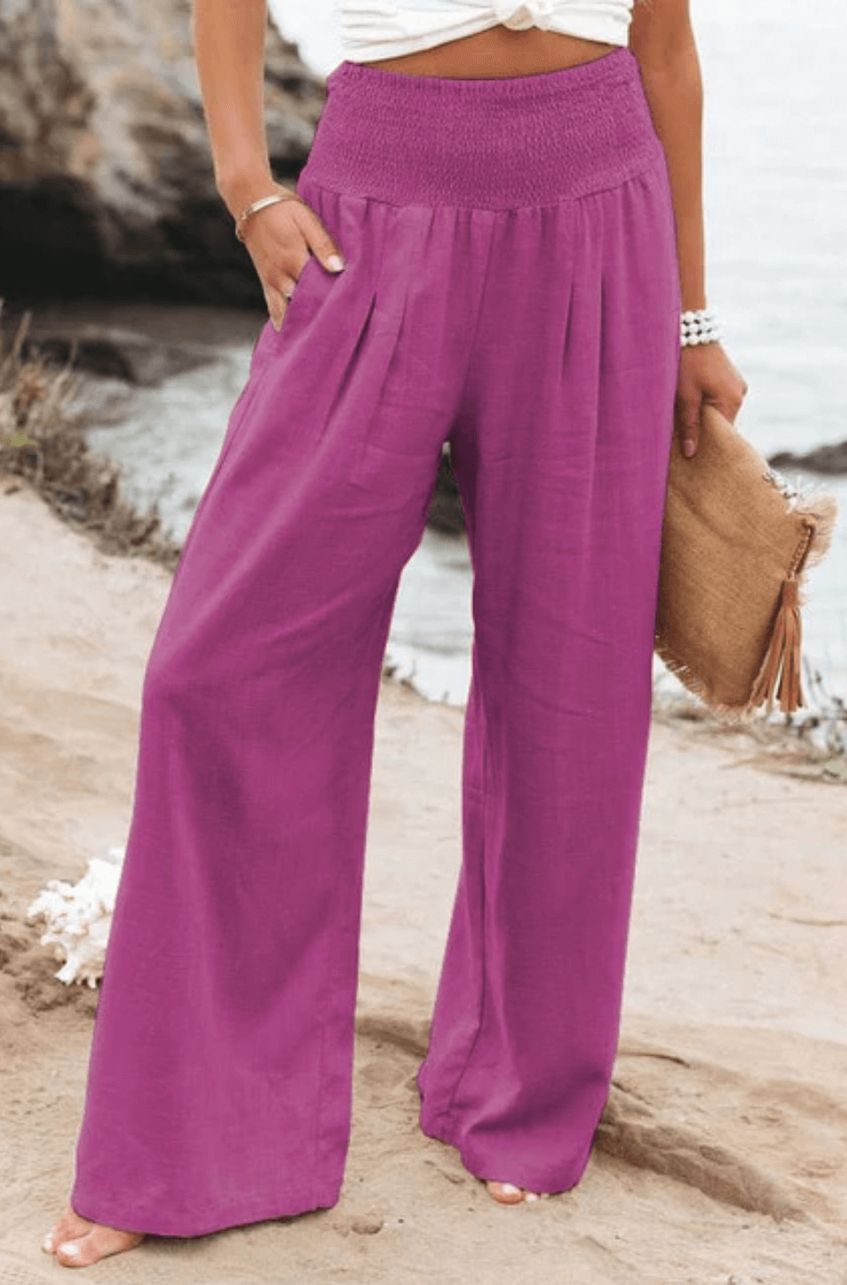 Fayenne - Elegant Stretchy Palazzo Pants for Women