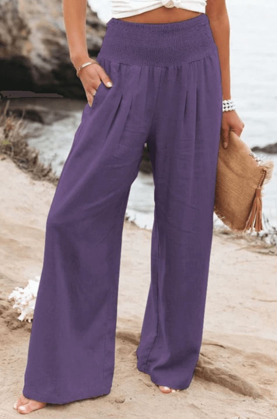 Fayenne - Elegant Stretchy Palazzo Pants for Women