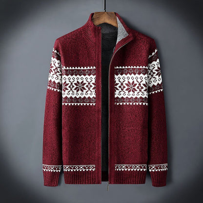 Raven – Casual knitted men's jacket with zip
