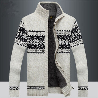 Raven – Casual knitted men's jacket with zip
