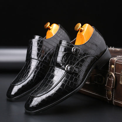 Felix | Leather breathable smart men's shoes with square toe