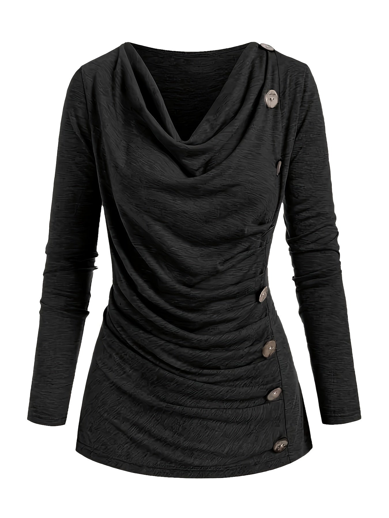 Femke | Casual knitted top with collar and ruffles