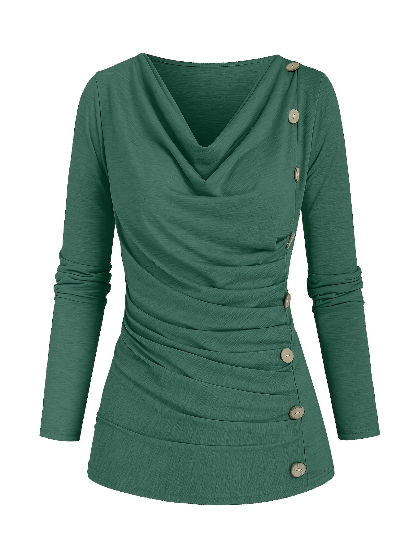 Femke | Casual knitted top with collar and ruffles