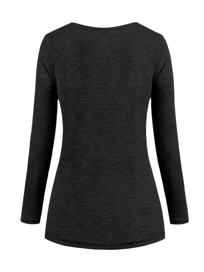 Femke | Casual knitted top with collar and ruffles