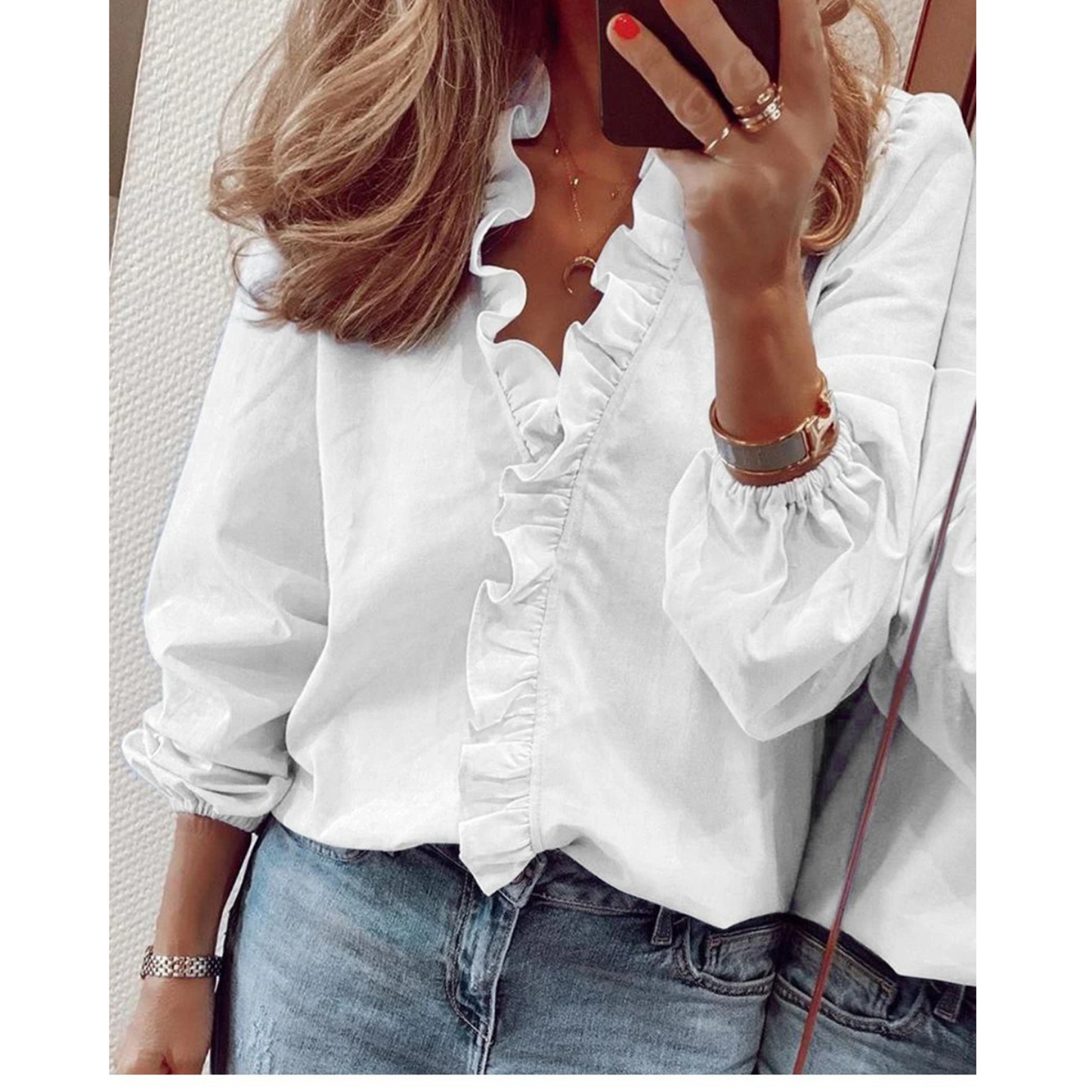 Femke | Chiffon blouse with floral print