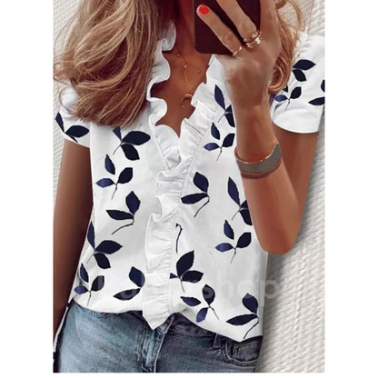 Femke | Chiffon blouse with floral print