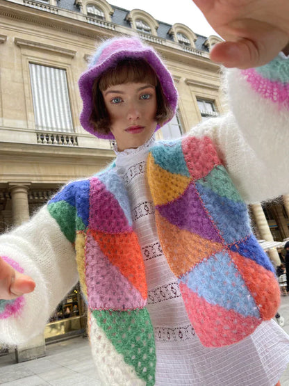 Femke | Colourful Knitted Wool Sweater