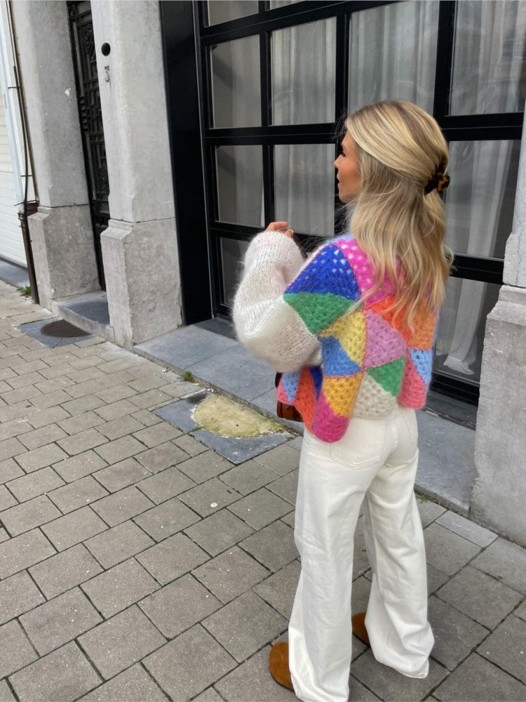 Femke | Colourful Knitted Wool Sweater