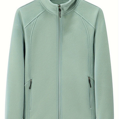 Fenna | Plush outdoor jacket with standing collar and long sleeves