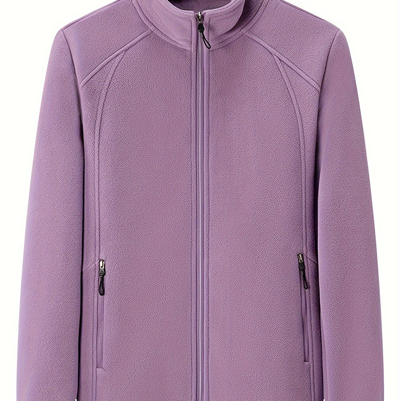 Fenna | Plush outdoor jacket with standing collar and long sleeves