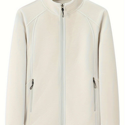 Fenna | Plush outdoor jacket with standing collar and long sleeves