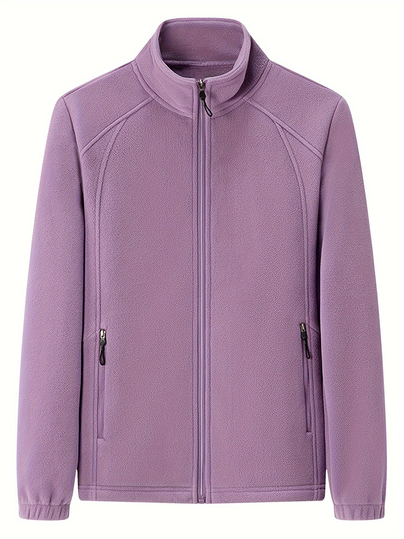 Fenna | Plush outdoor jacket with standing collar and long sleeves