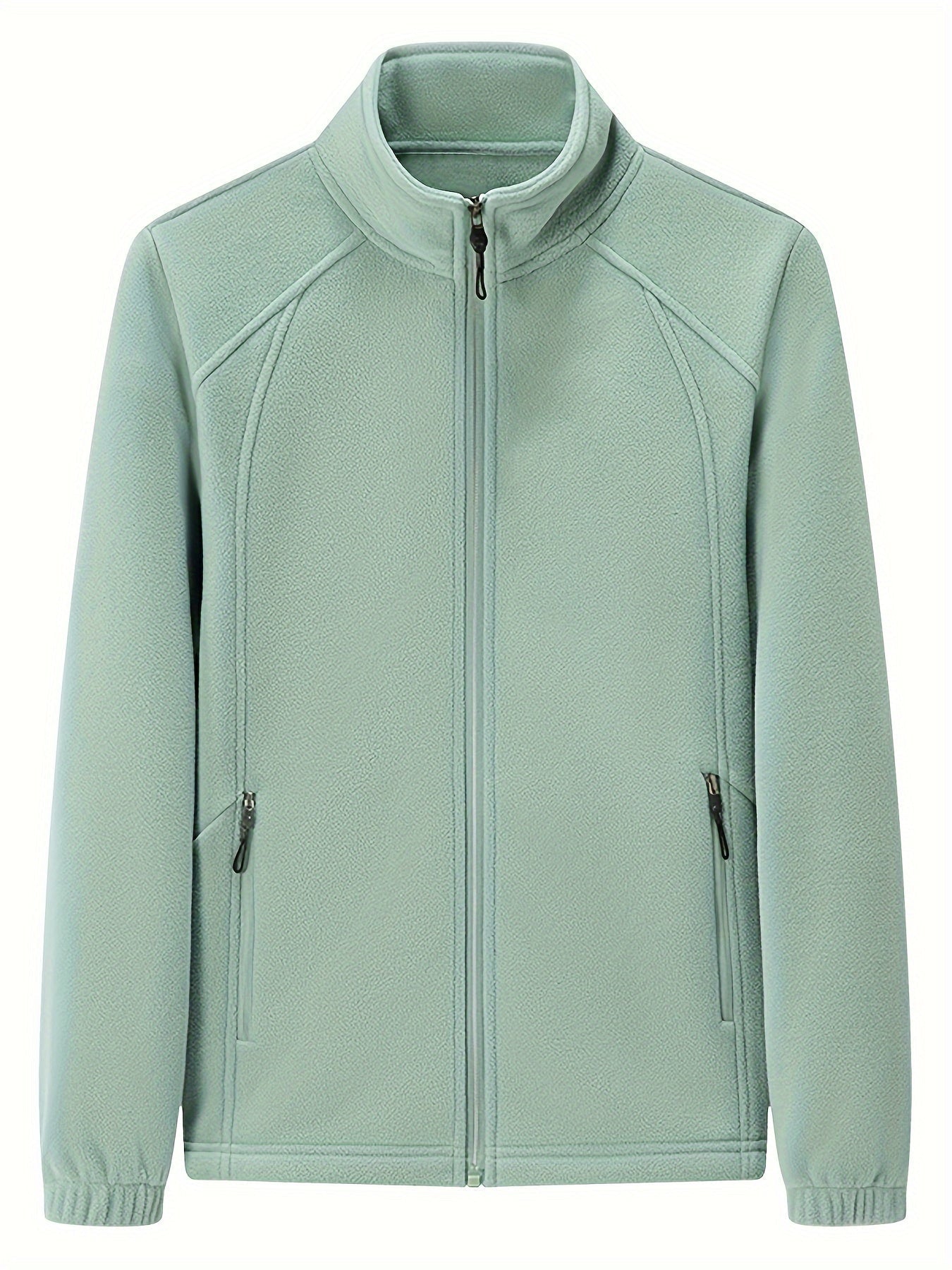 Fenna | Plush outdoor jacket with standing collar and long sleeves