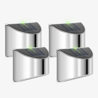 Solar LED Outdoor Wall Lights Made of Stainless Steel