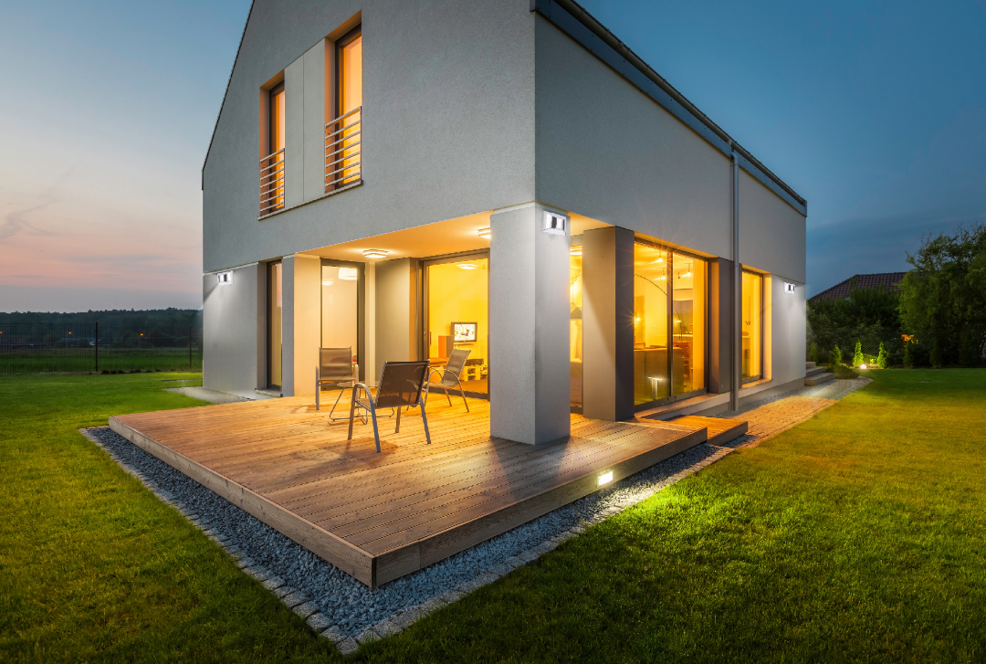 Solar LED Outdoor Wall Lights Made of Stainless Steel