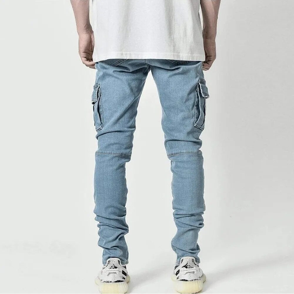 Fernand | Men's Denim Cargo Trousers