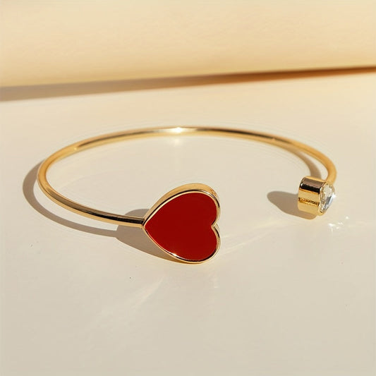 Fien | Chic Red Heart Bracelet