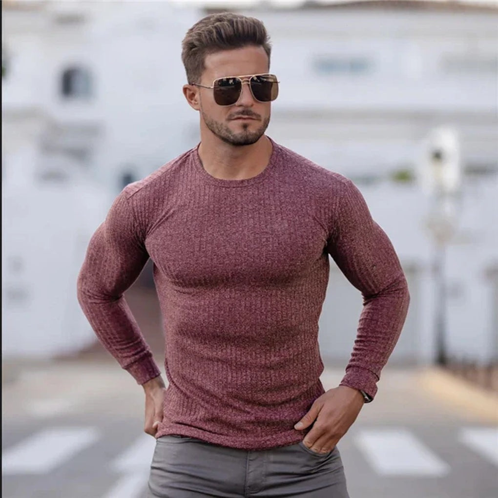 Fine Wool Sweater Elegant Casual Style
