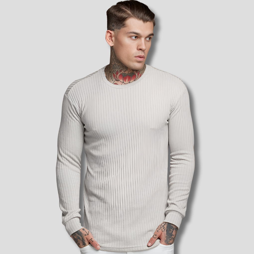 Fine Wool Sweater Elegant Casual Style