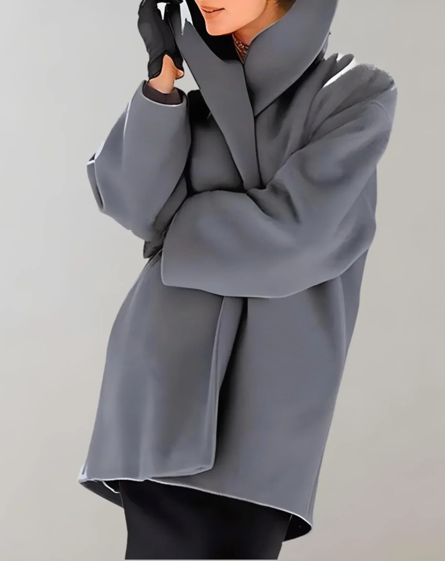 Elegant Women's Coat with Buttons