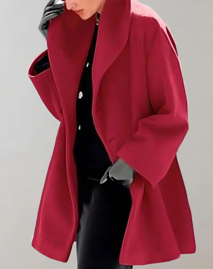 Elegant Women's Coat with Buttons