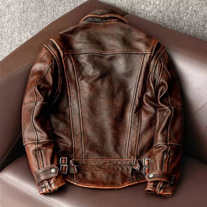 Premium Retro Men's Jacket in Real Leather