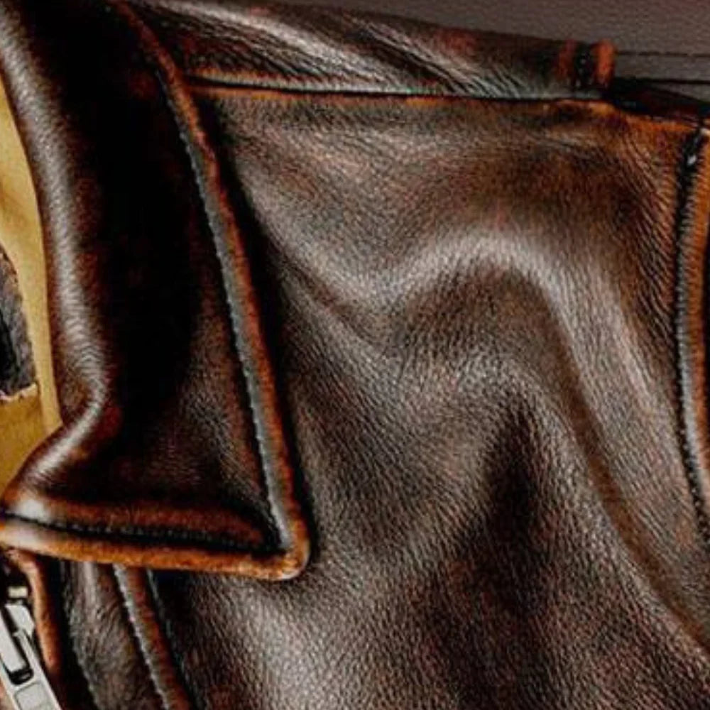 Premium Retro Men's Jacket in Real Leather