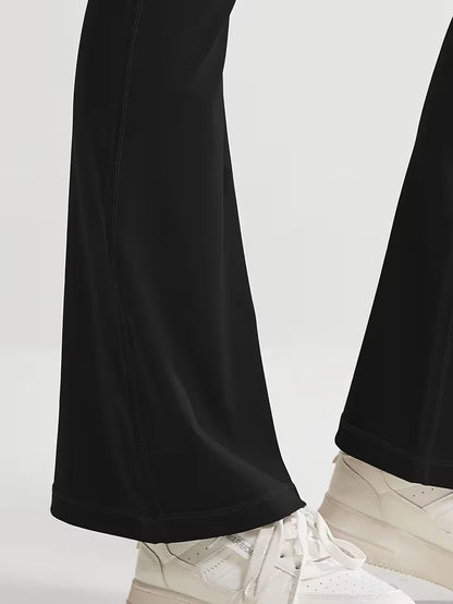 Flared Trousers with High Waist