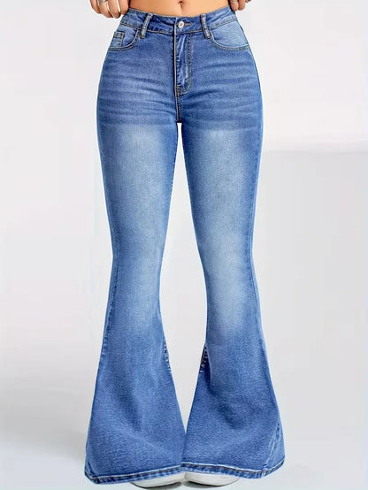 Flared jeans with high waist