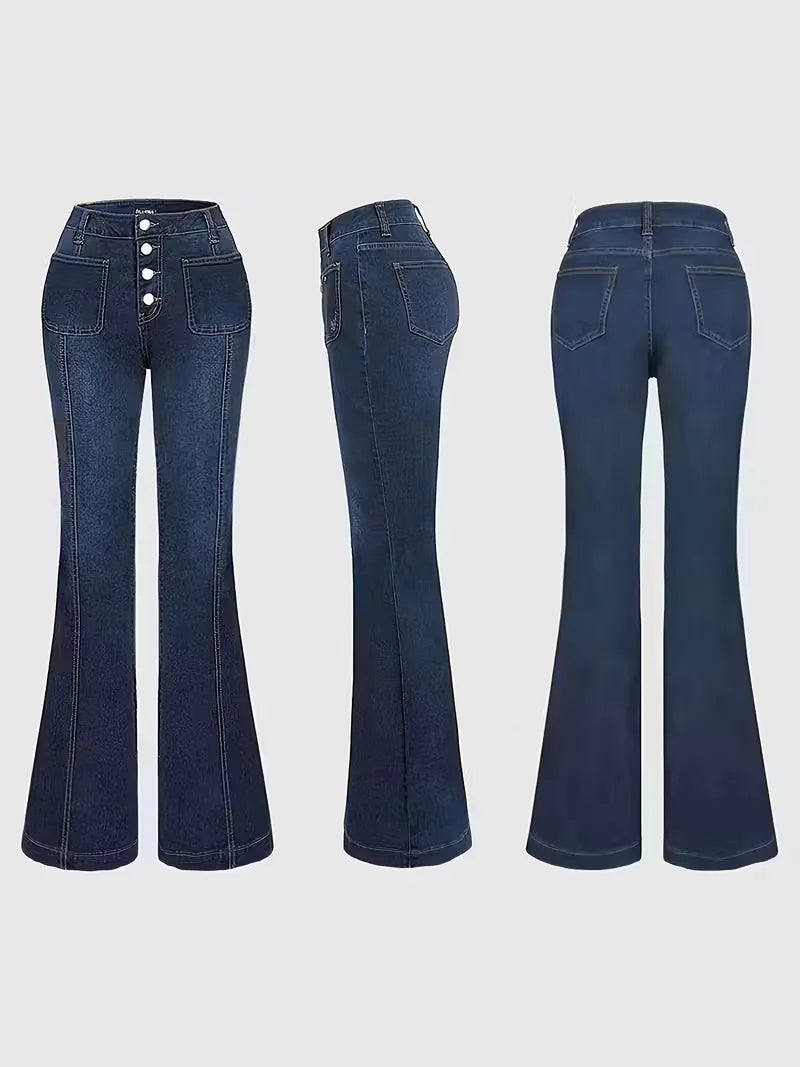 Flared jeans with high waist