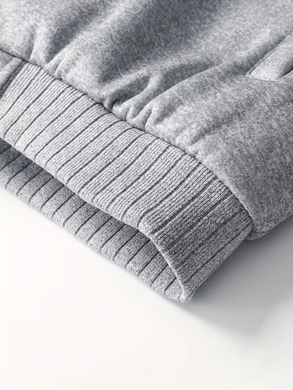 Fleece jacket with hood and zip fastening