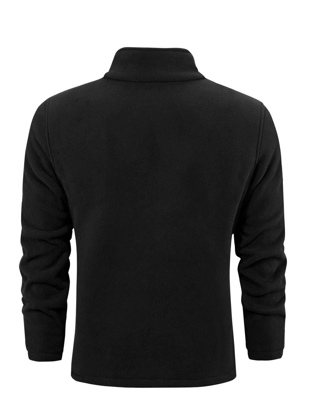 Fleece vest with high collar