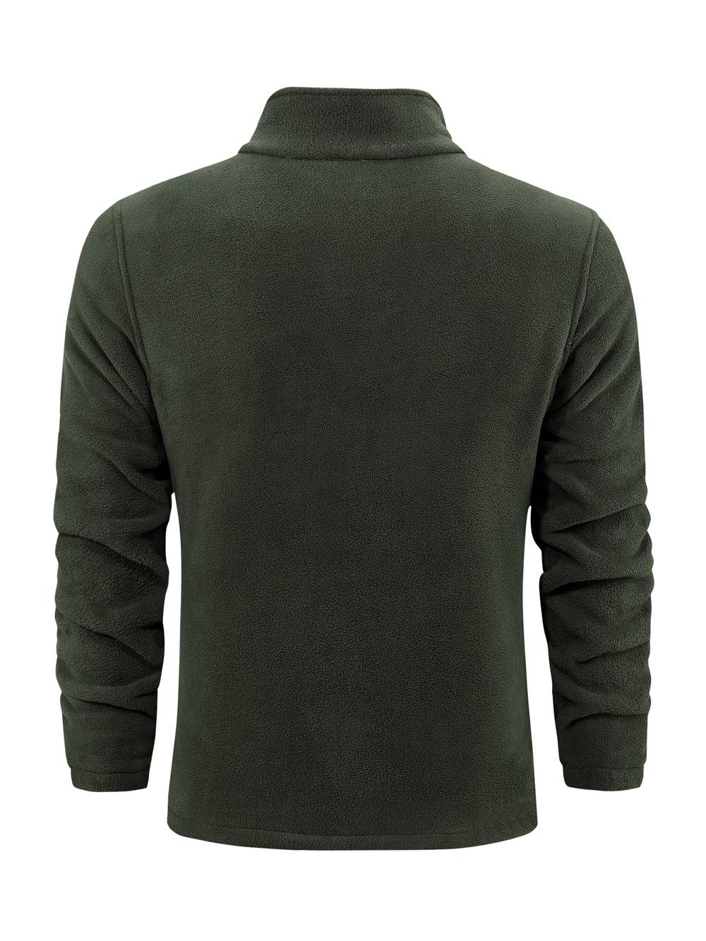 Fleece vest with high collar