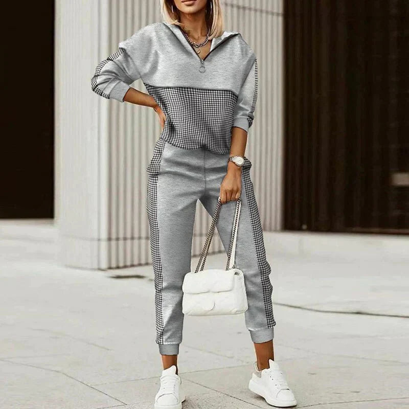 Fleur | Checked Outdoor Clothing Set for Women